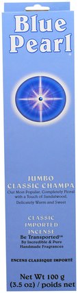 Classic Imported Incense, Jumbo Classic Champa, 3.5 oz (100 g) by Blue Pearl, 沐浴，美容，香薰精油，香，藍珍珠原香 HK 香港