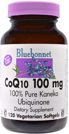CoQ10, 100 mg, 120 Veggie Softgels by Bluebonnet Nutrition, 補充劑，輔酶q10，coq10 HK 香港