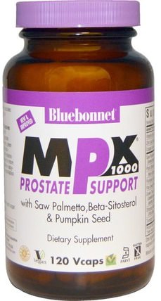 MPX 1000, Prostate Support, 120 Vcaps by Bluebonnet Nutrition, 健康，男人，前列腺 HK 香港