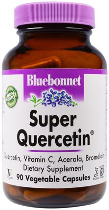 Super Quercetin, 90 Veggie Caps by Bluebonnet Nutrition, 補充劑，槲皮素 HK 香港