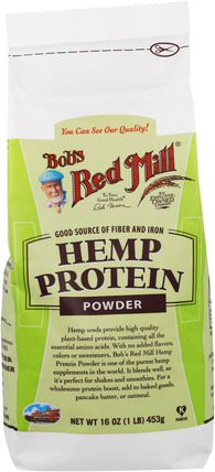 Hemp Protein Powder, 16 oz (453 g) by Bobs Red Mill, 補充劑，efa omega 3 6 9（epa dha），大麻製品，大麻蛋白粉 HK 香港