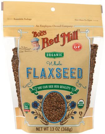 Whole Flaxseed, 13 oz (368 g) by Bobs Red Mill, 補充劑，亞麻籽 HK 香港