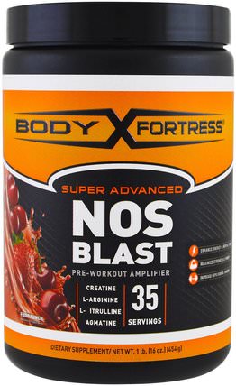 Super Advanced NOS Blast, Fruit Punch, 1 lbs (454 g) by Body Fortress, 健康，能量，補品，氨基酸，氨基酸組合 HK 香港