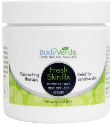 Fresh Skin Rx, 4.0 oz (113 g) by BodyVerde, 沐浴，美容，牛皮癬和濕疹，牛皮癬，健康，皮膚護理 HK 香港
