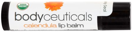 Calendula Lip Balm.15 oz (4.25 g) by Bodyceuticals Calendula Skincare, 洗澡，美容，唇部護理，唇膏 HK 香港