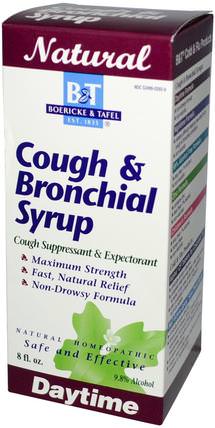 Cough & Bronchial Syrup, 8 fl oz by Boericke & Tafel, 健康，感冒流感和病毒，感冒和流感，補充劑，順勢療法咳嗽感冒和流感 HK 香港