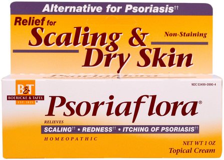 Psoriaflora, Topical Cream, 1 oz by Boericke & Tafel, 洗澡，美容，牛皮癬和濕疹，牛皮癬 HK 香港