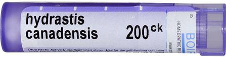 Single Remedies, Hydrastis Canadensis, 200CK, Approx 80 Pellets by Boiron, 咳嗽和喉嚨，感冒和流感 HK 香港