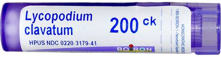Single Remedies, Lycopodium Clavatum, 200CK, Approx 80 Pellets by Boiron, 補品，順勢療法 HK 香港