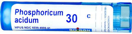 Single Remedies, Phosphoricum Acidum, 30C, Approx 80 Pellets by Boiron, 睡眠和抗壓力 HK 香港