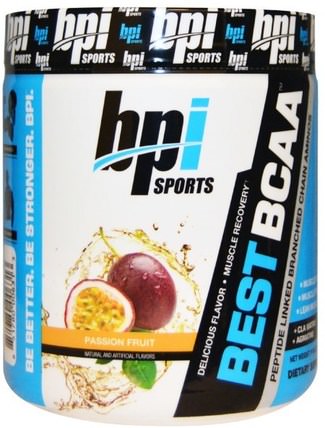Best BCAA, Passion Fruit, 10.58 oz (300 g) by BPI Sports, 補充劑，氨基酸，bpi運動肌肉，bcaa（支鏈氨基酸） HK 香港