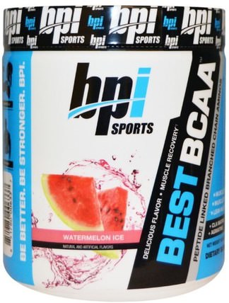 Best BCAA, Watermelon Ice, 10.58 oz (300 g) by BPI Sports, 補充劑，氨基酸，bpi運動肌肉，bcaa（支鏈氨基酸） HK 香港