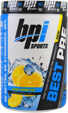 Best Pre Workout, Blue Lemon Ice, 11.11 oz (315 g) by BPI Sports, 健康，能量，運動 HK 香港
