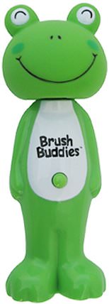 Poppin, Leapin Louie Frog, Soft, 1 Toothbrush by Brush Buddies, 兒童健康，嬰兒口腔護理，兒童和嬰兒牙刷 HK 香港