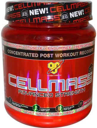 Cellmass 2.0, Concentrated Post Workout Recovery, Arctic Berry, 1.06 lbs (485 g) by BSN, 運動，運動，肌肉 HK 香港