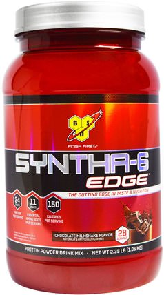 Syntha-6 Edge, Protein Powder Drink Mix, Chocolate Milkshake Flavor, 2.35 lb (1.06 kg) by BSN, 補充劑，蛋白質 HK 香港