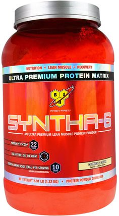 Syntha-6, Protein Powder Drink Mix, Cookies and Cream, 2.91 lbs (1.32 kg) by BSN, 運動，運動，蛋白質 HK 香港
