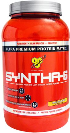 Syntha-6, Protein Powder Drink Mix, Peanut Butter Cookie, 2.91 lbs (1.32 kg) by BSN, 運動，運動，蛋白質 HK 香港