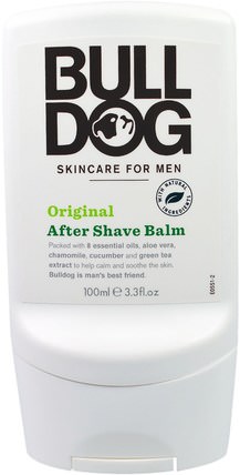 After Shave Balm, Original, 3.3 fl oz (100 ml) by Bulldog Skincare For Men, 美容，男士護膚，剃須 HK 香港
