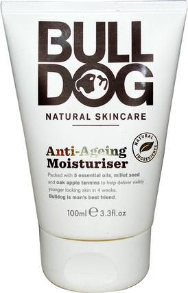 Anti-Ageing Moisturiser, 3.3 fl oz (100 ml) by Bulldog Skincare For Men, 美容，男士護膚，面部護理，肌膚型抗衰老肌膚 HK 香港