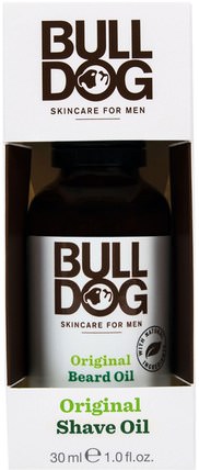 Original Shave Oil, 1.0 fl oz (30 ml) by Bulldog Skincare For Men, 美容，男士護膚，剃須 HK 香港