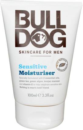 Sensitive Moisturizer, 3.3 fl oz (100 ml) by Bulldog Skincare For Men, 美容，面部護理，皮膚型酒渣鼻，敏感皮膚，面霜，乳液 HK 香港