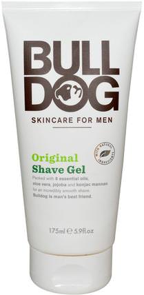 Shave Gel, Original, 5.9 fl oz (175 ml) by Bulldog Skincare For Men, 洗澡，美容，剃須膏 HK 香港