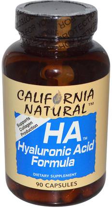 HA, Hyaluronic Acid Formula, 90 Capsules by California Natural, 健康，女性，抗衰老，透明質酸 HK 香港