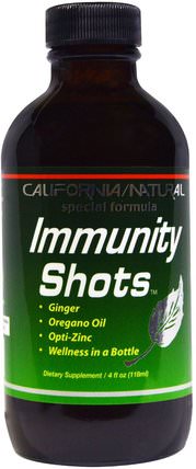 Immunity Shots, 4 fl oz (118 ml) by California Natural, 健康，感冒和病毒，免疫系統 HK 香港