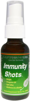 Immunity Shots Spray, 1 oz (30 ml) by California Natural, 健康，感冒和病毒，免疫系統 HK 香港