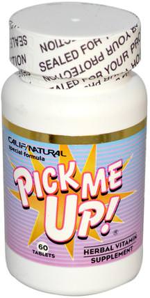 Pick Me Up! Herbal Vitamin, 60 Tablets by California Natural, 健康，精力 HK 香港
