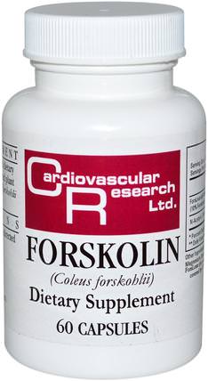 Forskolin, 60 Capsules by Cardiovascular Research Ltd., 健康，錦紫蘇forskohlii HK 香港