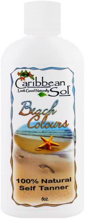 Beach Colours, Natural Self Tanner, 6 oz by Caribbean Solutions, 洗澡，美容，自曬黑乳液 HK 香港