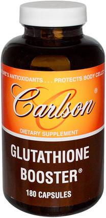 Glutathione Booster, 180 Capsules by Carlson Labs, 補充劑，抗氧化劑，穀胱甘肽 HK 香港