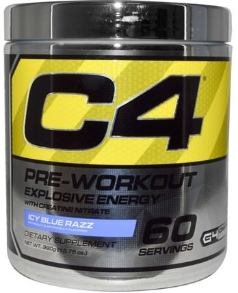 C4, Pre-Workout, Explosive Energy, Icy Blue Razz, 13.75 oz (390 g) by Cellucor, 運動，肌酸，鍛煉 HK 香港