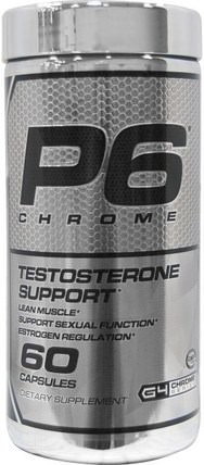 P6 Chrome, 60 Capsules by Cellucor, 健康，男人，睾丸激素 HK 香港