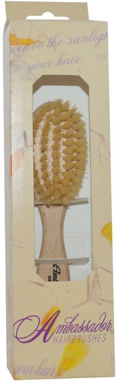 兒童健康，嬰兒，兒童，毛刷 - Fuchs Brushes, Ambassador Hairbrushes, Baby, Natural bristle Wood, 1 Hair Brush