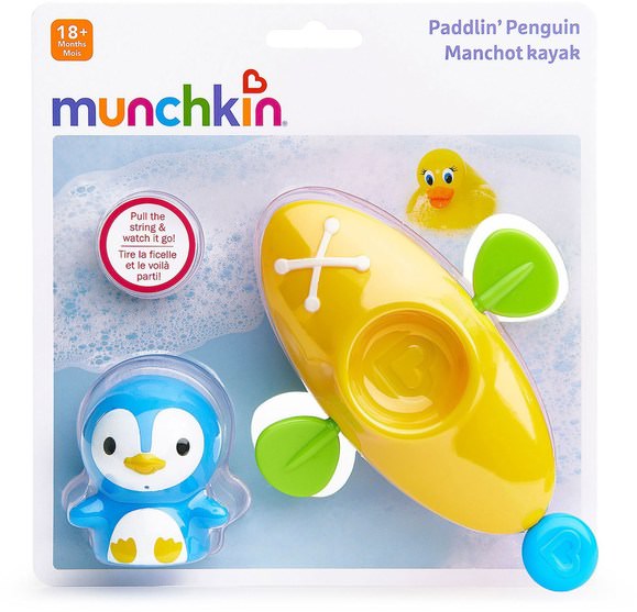兒童健康，嬰兒，兒童 - Munchkin, Paddlin Penguin, 18+ Months, 2 Pack