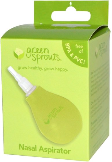 兒童健康，嬰兒，兒童，鼻腔健康 - iPlay Green Sprouts, Nasal Aspirator, 1 Aspirator