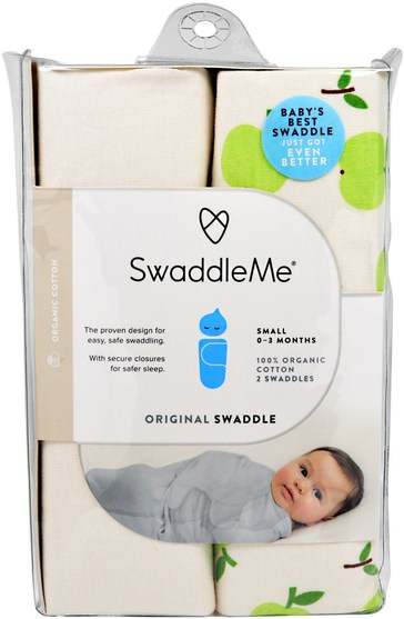 兒童健康，嬰兒，兒童 - Summer Infant, Swaddle Me, Original Swaddle, Small, 0-3 Months, 2 Swaddles