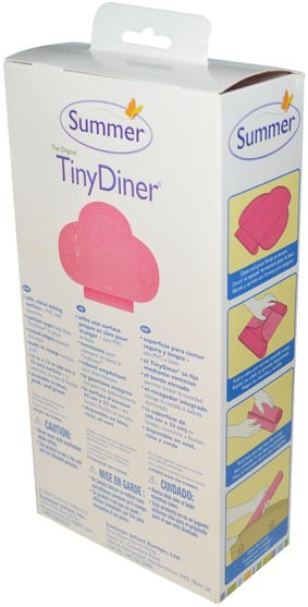 兒童健康，嬰兒，兒童，嬰兒旅行配件，兒童食品 - Summer Infant, The Original Tiny Diner, Portable Placemat, Pink, 1 Mat