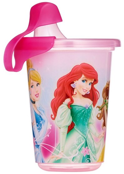 兒童健康，嬰兒餵養，吸管杯 - The First Years, Disney Princess, Take & Toss Sippy Cups, 9+ Months, 3 Pack - 10 oz (296 ml)