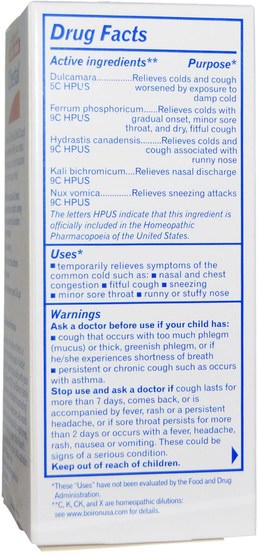 兒童健康，感冒感冒咳嗽，兒童 - Boiron, Chestal, Childrens Cold & Cough, 6.7 fl oz (200 ml)