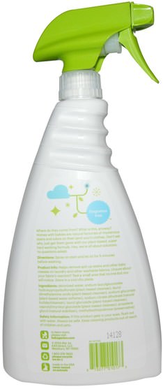 兒童健康，兒童和嬰兒清潔，洗衣預處理 - BabyGanics, Stain & Odor Remover, Fragrance Free, 32 fl oz (946 ml)