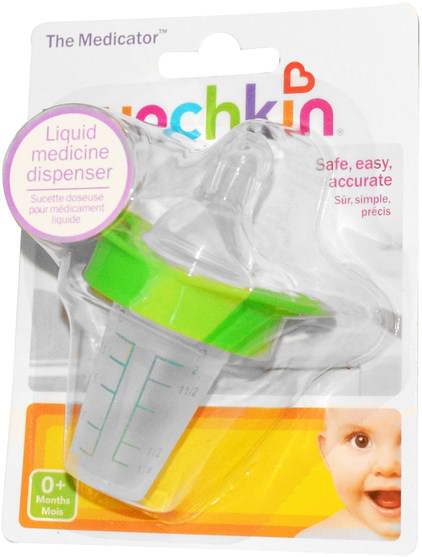 兒童健康，兒童食品，嬰兒餵養，嬰兒奶瓶 - Munchkin, The Medicator, Liquid Medicine Dispenser, 0+ Months