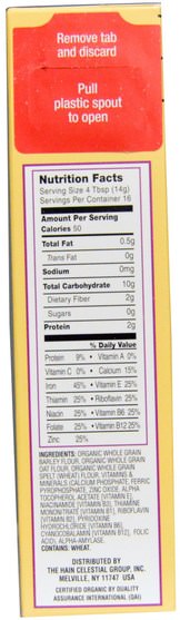 兒童健康，兒童食品，嬰兒餵養，嬰兒穀物 - Earths Best, Organic Whole Grain Multi-Grain Cereal, 8 oz (227 g)