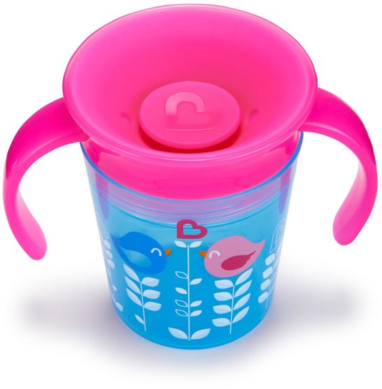 兒童健康，兒童食品 - Munchkin, Miracle 360 Tasse, Trainer Cup, 6+ Months, 6 oz (177 ml)