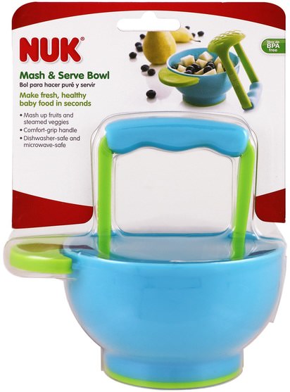 兒童健康，兒童食品 - NUK, Mash & Serve Bowl, 1 Bowl