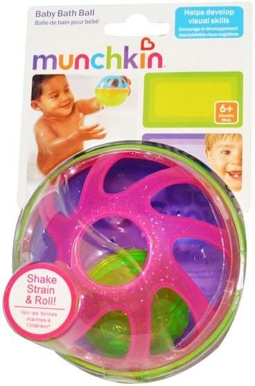 兒童健康，兒童玩具，洗澡玩具 - Munchkin, Baby Bath Ball, 2 + Years