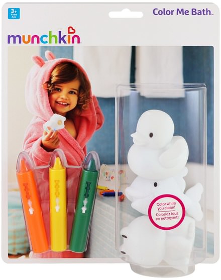 兒童健康，兒童玩具，洗澡玩具 - Munchkin, Color Me Bath, 3+ Years